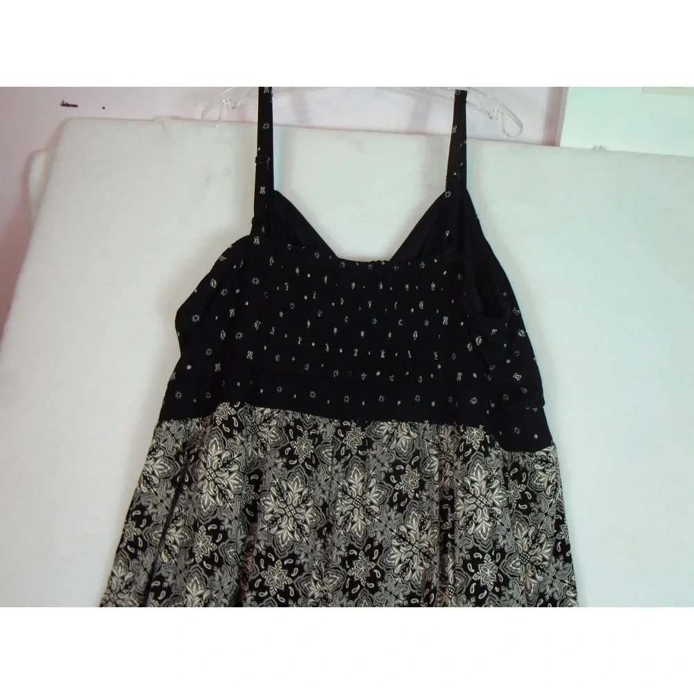 Torrid Women's Smocked Gauze Wide Leg Crop Jumpsuit Spaghetti Straps Size 4X BLK